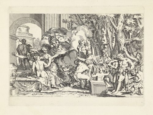 Minerva beschermt de onschuld tegen de verleiding