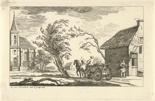 Dorpsgezicht met kerk