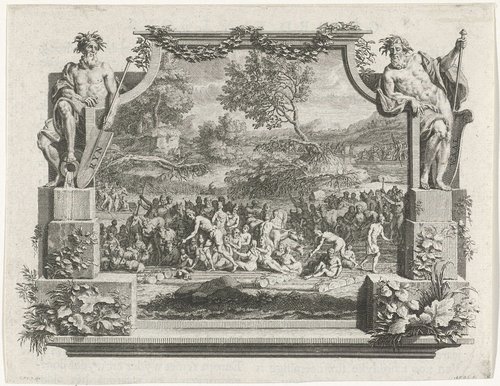 Overstroming van de Rijn en de Waal