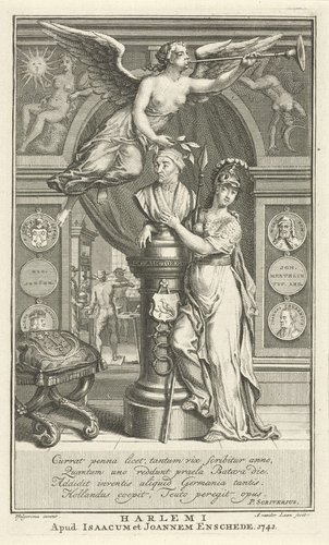 Minerva omhelst borstbeeld van Laurens Jansz. Coster
