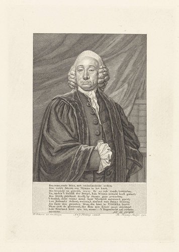 Portret van Bavius Voorda