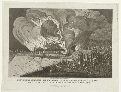 Brand in de zoutketen te Arnemuiden, 7 juli 1802