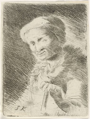 Portret van een onbekende oude vrouw