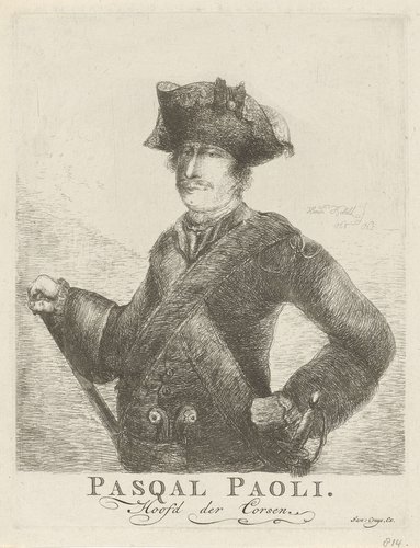 Pasqual Paoli Hoofd der Corsen