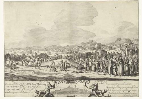 Wanneer ons 't VIerde LIcht Van 't nIeVWe Iaer qVam groeten Is hIer dees WaLLeVIsCh Lang drIe en zestIg Voeten BII NoordWIIk op de see, na Sandvoort weg gestrand God Wende 't qVaed Van ons en 't LIeVe VaderLand