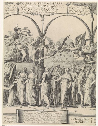 Triomftocht van Willem van Oranje, middenplaat