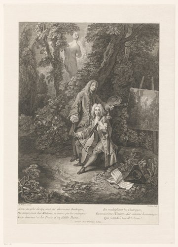 Two Galant Men in a Park Landscape