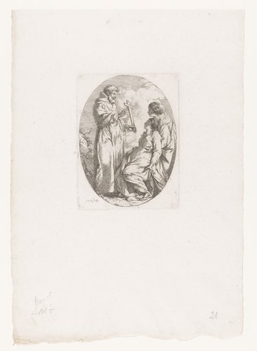 Heilige Franciscus geneest een zieke vrouw