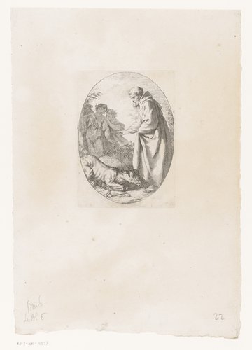 Heilige Franciscus temt een hyena