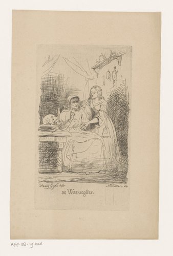 Waarzegster leest de hand van een jonge vrouw