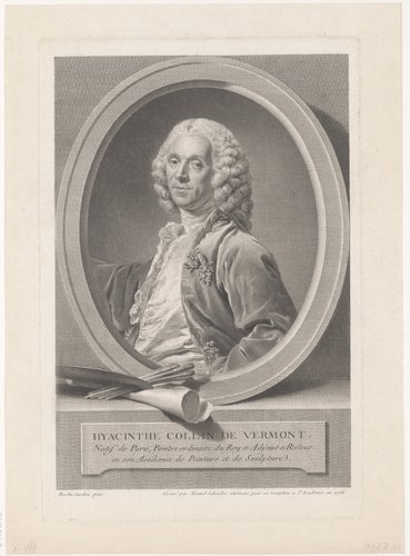 Portret van schilder Hyacinthe Collin de Vermont