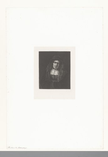 Portret van een onbekende oude vrouw