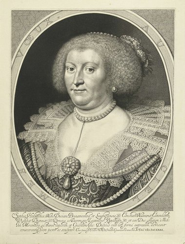 Portret van Sophia Hedwig van Brunswijk-Wolfenbüttel