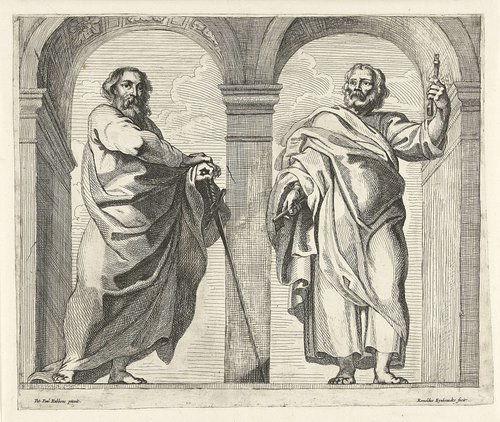 Petrus en Paulus in een vestibule