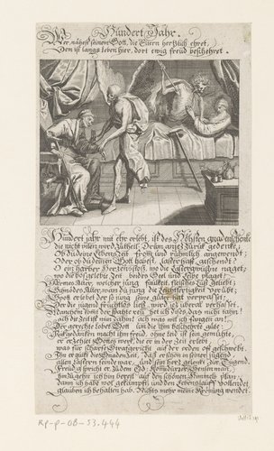 Bejaard echtpaar wordt door de dood meegenomen