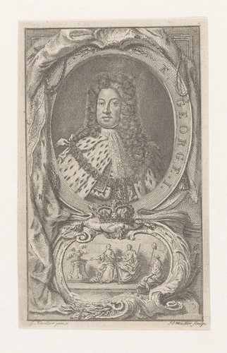 Portret van George I, koning van Groot-Brittannië en Ierland