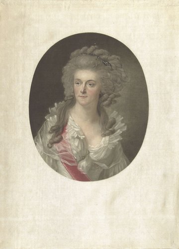 Portret van Wilhelmina van Pruisen, prinses van Oranje-Nassau