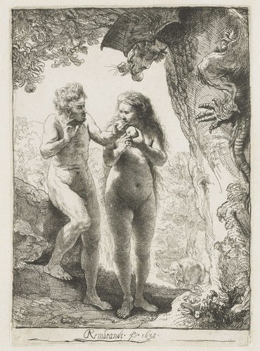 Adam and Eve by Rembrandt van Rijn