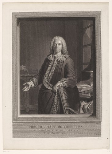 Portret van Prosper Jolyot de Crébillon