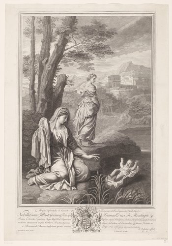 Mozes in een mand op de Nijl