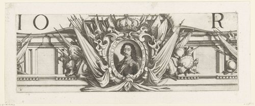 Beleg van La Rochelle, september 1627-oktober 1628 (randwerk, deel middenboven)