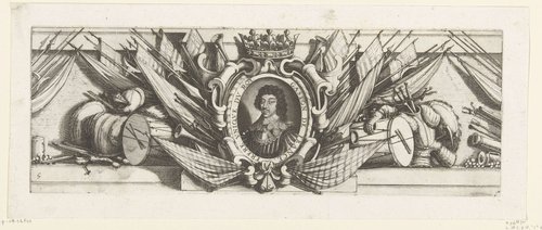 Beleg van La Rochelle, september 1627-oktober 1628 (randwerk, deel middenonder)