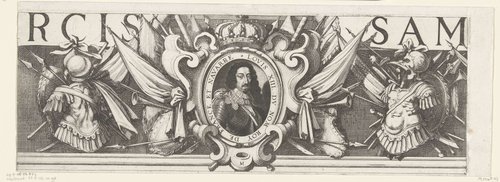 Beleg van Saint Martin op het Île de Ré, juli-november 1627 (randwerk, deel middenboven)