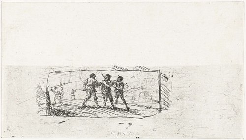Studie voor een scène met struikrovers by Claude Lorrain