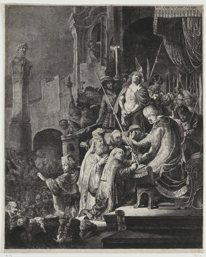 Christ before Pilate: large plate