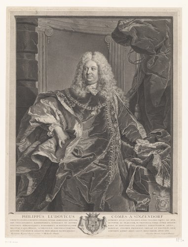 Portret van Philipp Ludwig Wenzel von Sinzendorf