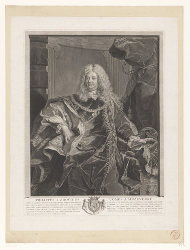 Portret van Philipp Ludwig Wenzel von Sinzendorf