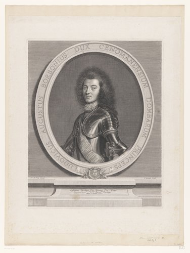 Portret van Lodewijk August van Bourbon by Pierre Drevet