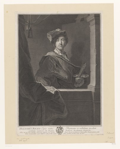 Portret van Hyacinthe Rigaud