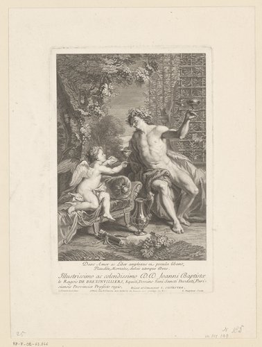 Bacchus en Amor by Louis Desplaces