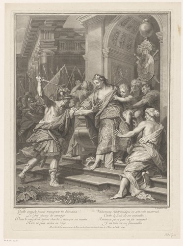 Astyanax uit de armen van Andromache ontrukt