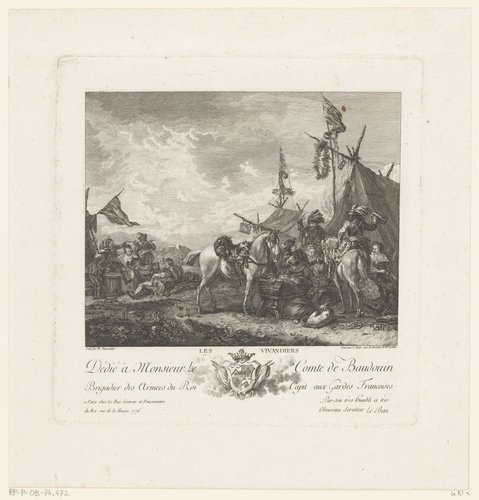 Soldaten voor een zoetelaarstent