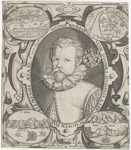 Portret van Jan Huygen van Linschoten