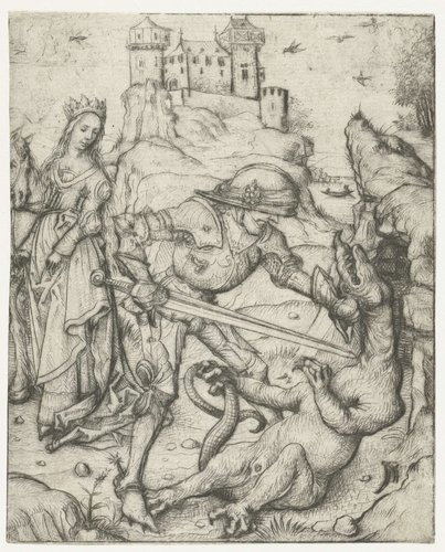 De H. Joris te voet