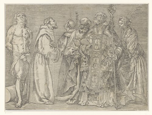 Zes staande heiligen