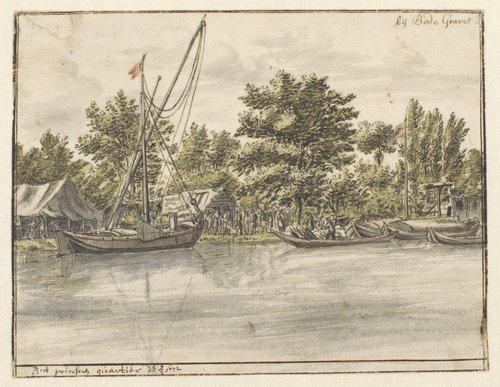 Gezicht op het kwartier van prins Willem III te Bodegraven
