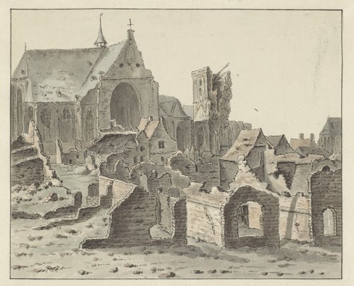 De Ruïne van de Grote Kerk te Grave
