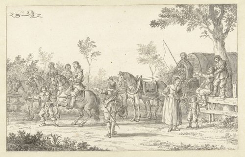 De intocht van Maria de' Medici te Amsterdam in 1638 (plaat 8)