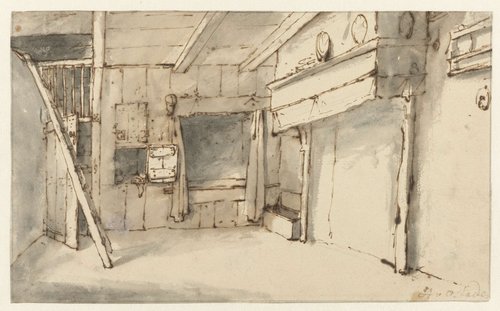 Empty Room with a Hearth