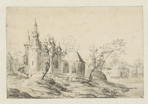 Kerk op een heuveltje