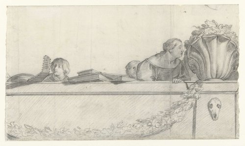 Ontwerpen voor wandschilderingen in kasteel Honselaersdijk
