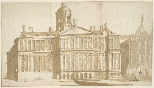 Het nieuwe stadhuis van Amsterdam, ca. 1655