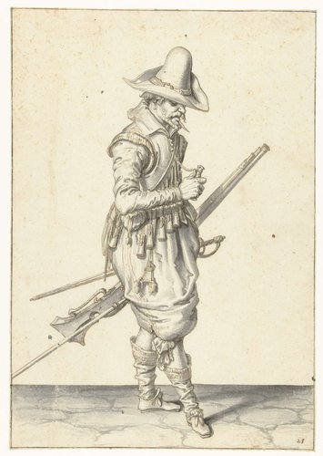 Ontwerptekeningen voor de Wapenhandelinghe van Jacob de Gheyn (II)