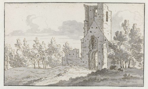 De ruïne van de kapel bij Eik en Duinen, Den Haag