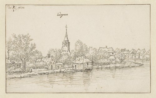 View of the Riverbank at Bodegraven, Zuid-Holland