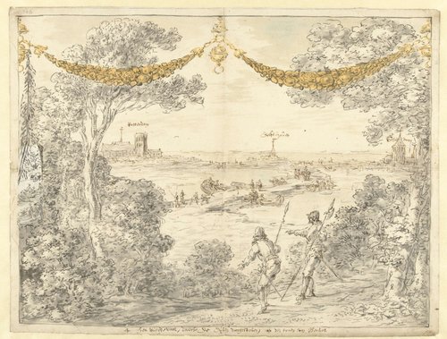 Ontwerpen voor wanddecoraties met gebeurtenissen uit de 80-jarige oorlog